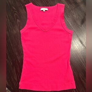 Michael Stars Hot Pink V-Neck Tank. Size XS
